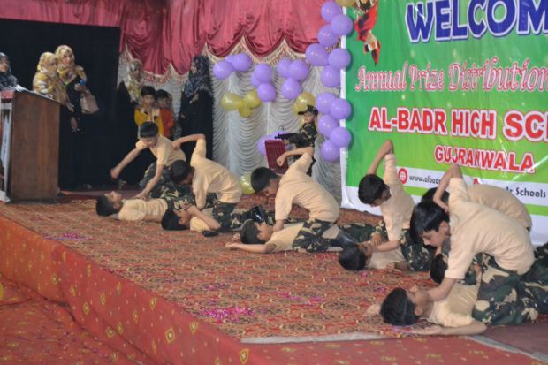 A performance prepared by students of the senior classes - Al-Badr Schools, Gujranwala